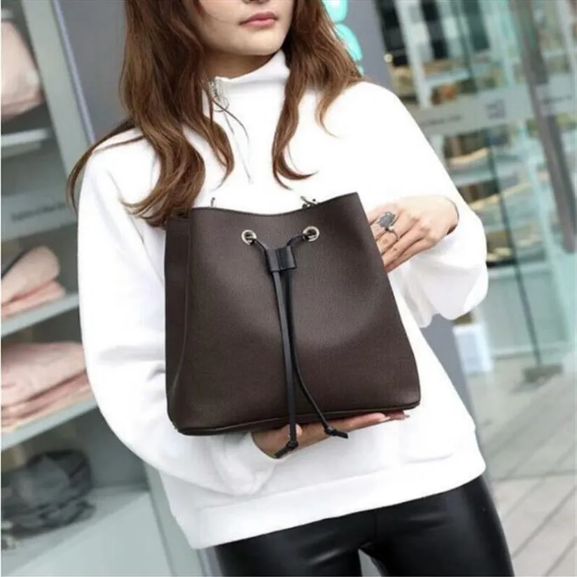 Designer Famous handbags NEONOE shoulder bags leather bucket women flower printing cross body bag purse 283Q