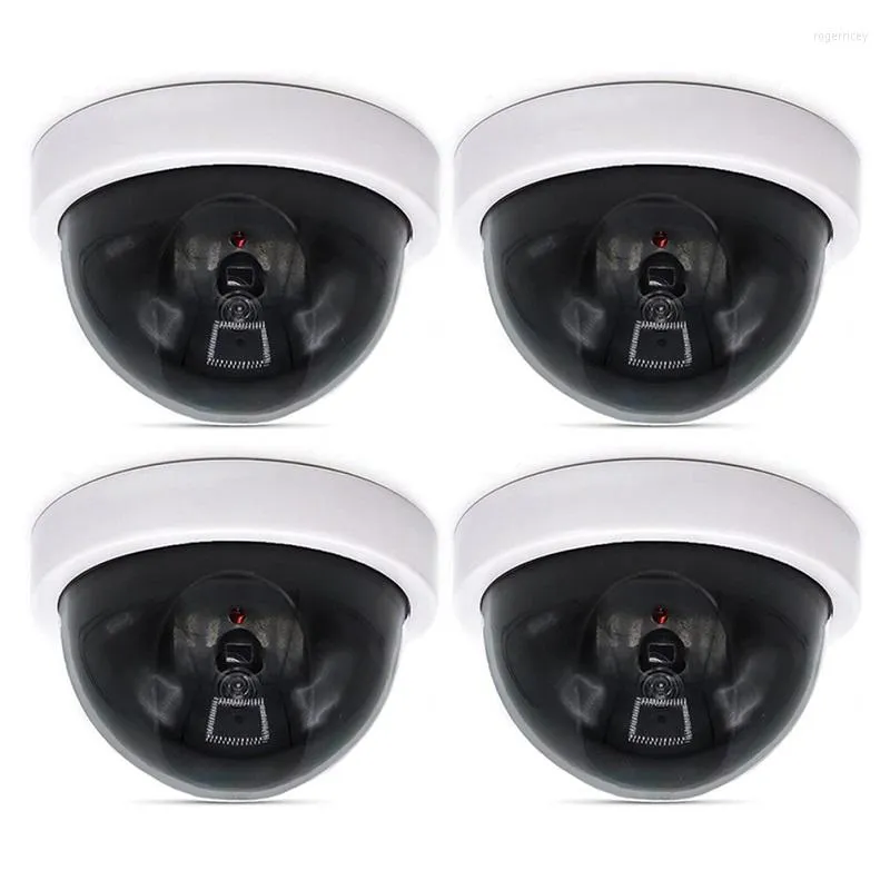 Pcs Dummy Security CCTV Dome Camera With Flashing Red LED Light Sticker Decals GDeals