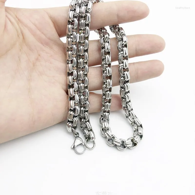 Ketens ketting kettingen voor heren roestvrijstalen mode ketting hiphop rock lange sieraden nek geschenken mannelijke groothandelchains genezen222222