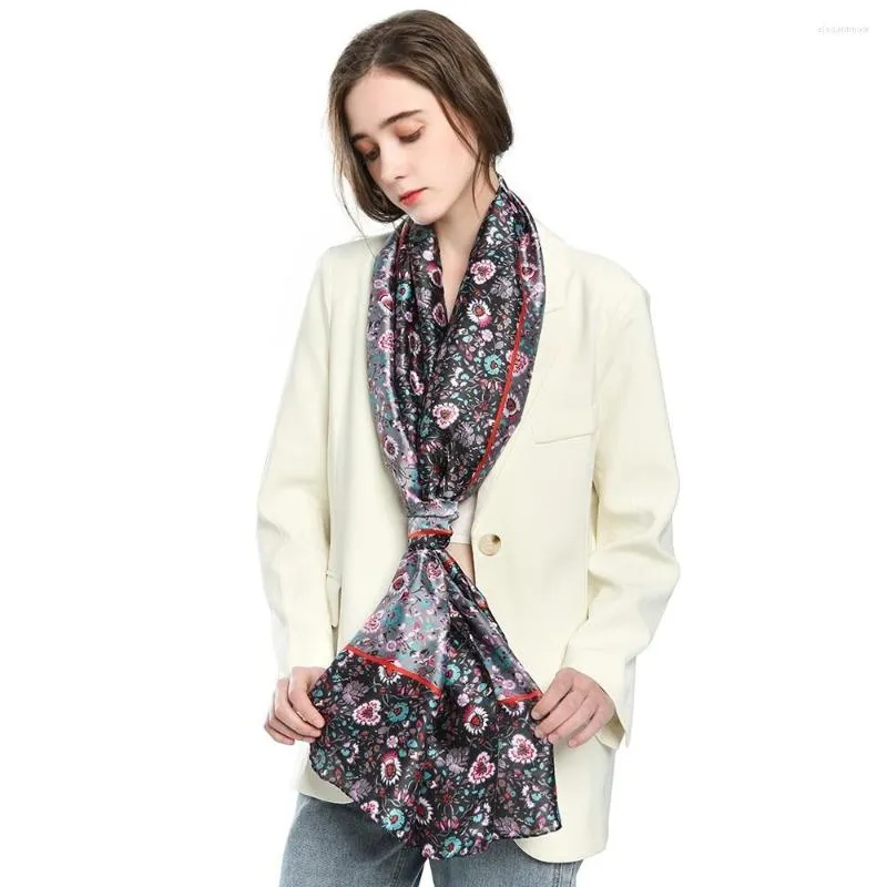 Schals 180/90 cm Sommer Sonnencreme Koreanische Mode Seide Lange Frühling und Herbst Klimaanlage Großer Schal Dual-Use