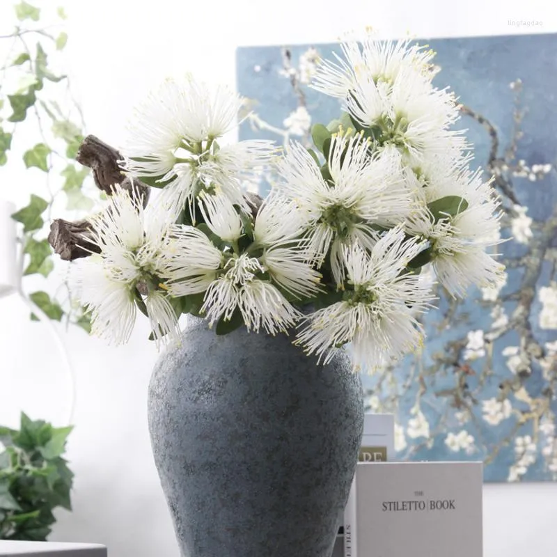 Fleurs décoratives 1 pièce en plastique Albizia artificielle pour bricolage maison magasin affichage décoration ornement Arrangement Floral fausses plantes