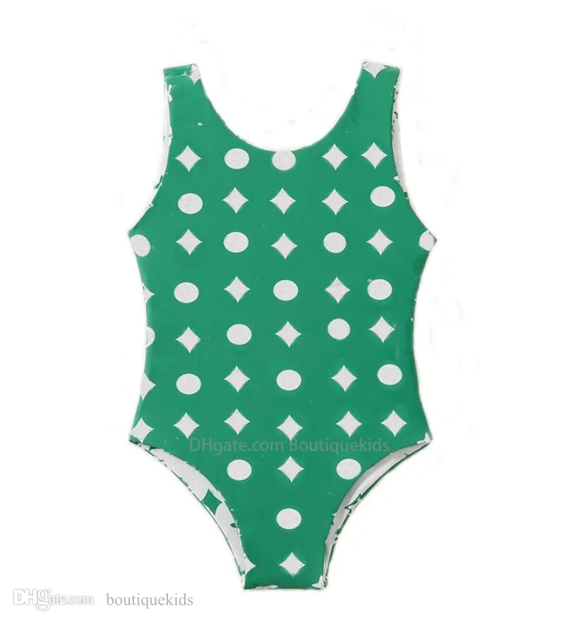 Costumi da bagno firmati per neonate Costumi interi con stampa Costume da bagno per bambini Costume da bagno per vestiti per bambini Nuoto