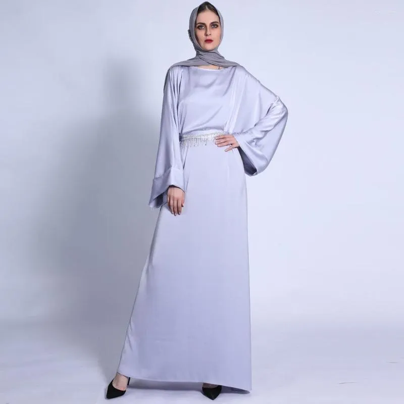 Etniska kläder muslimska klänning kvinnor eid abayat islam abaya dubai kaftan hijab long mantel khimar ramadan islamiska kaftan marocain klänningar