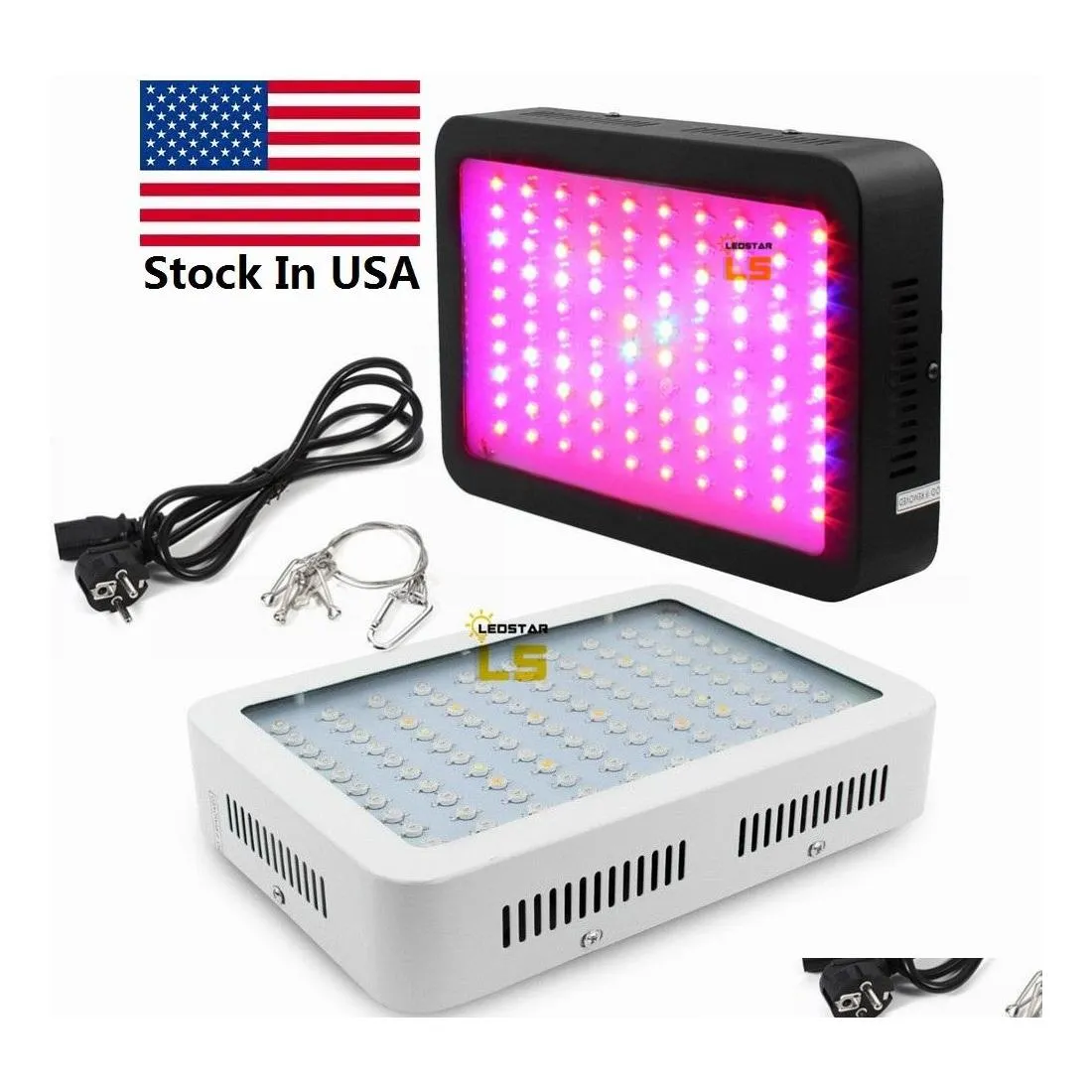 Grow Lights Double Chip 1000W 2000W Led Light Fl Spectrum Plant Lamps Indoor Tent For Growing And Flowering Ac 85265V Drop Delivery L Otki5