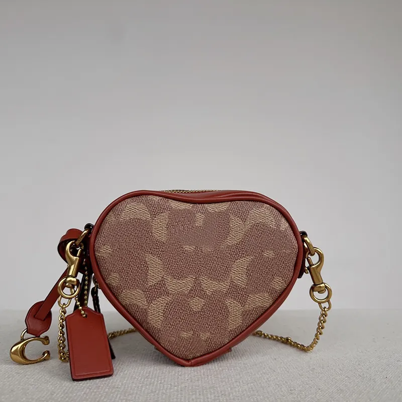 Mini Heart Decor Chain Satchel Bag