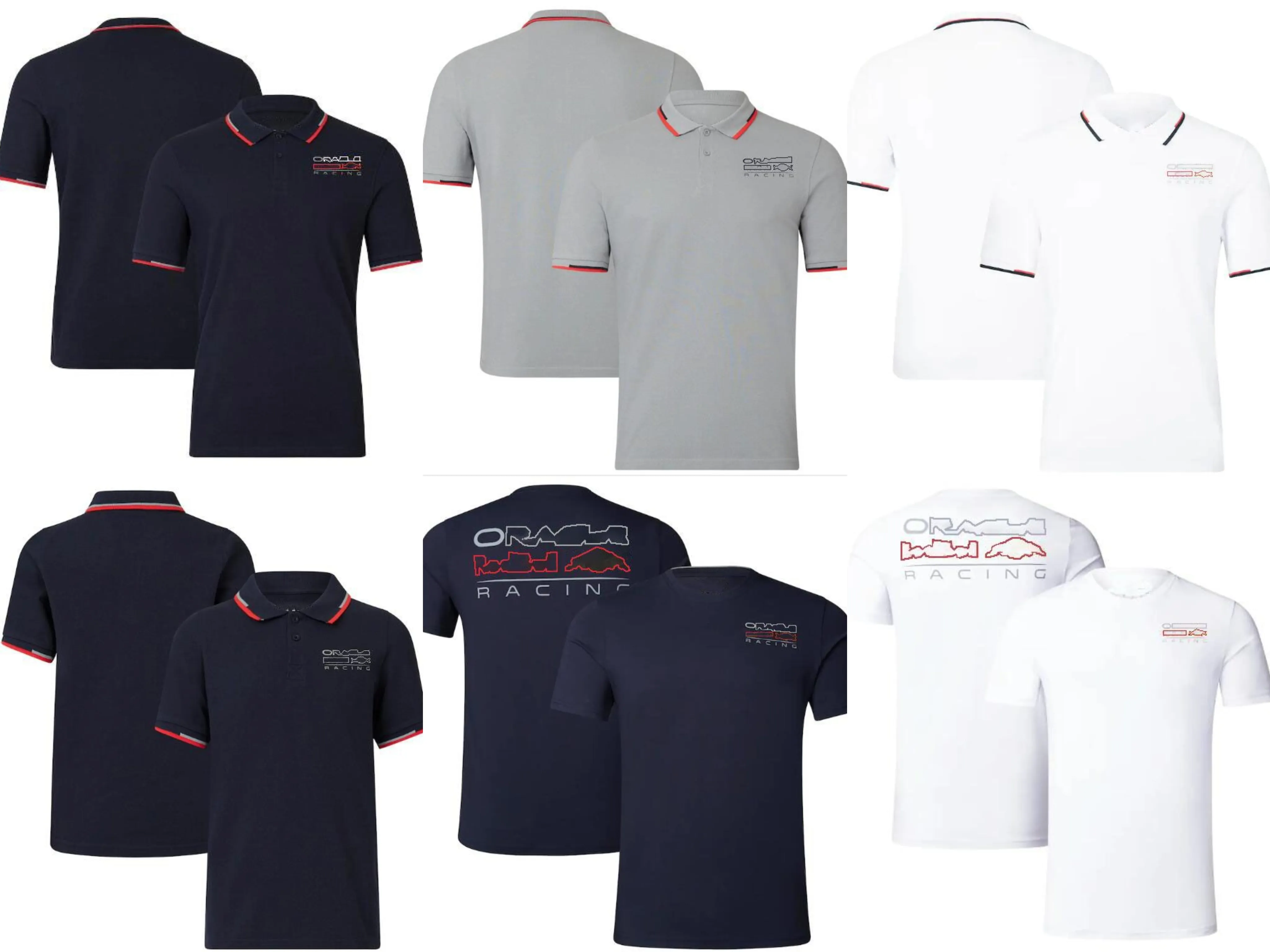 Combinaison polo de course F1, sweat à capuche à manches courtes pour équipe d'été, personnalisé avec le même style
