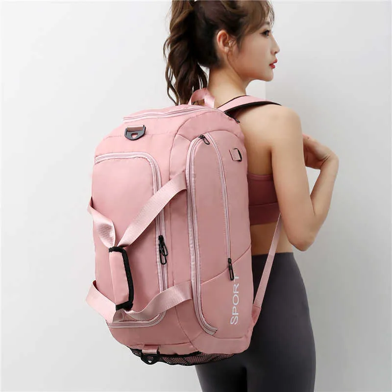 Bolsa de gimnasio deportiva de gran capacidad para mujer, mochila de  Fitness, resistente al agua, zapatos