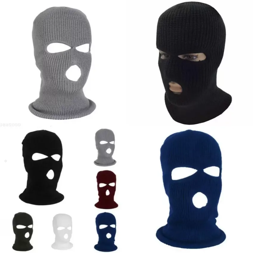 Ski vol gezicht masker 3 masker winterdop gat balaclava kap motor motorfietshelm helm helmhelmarm tt0129