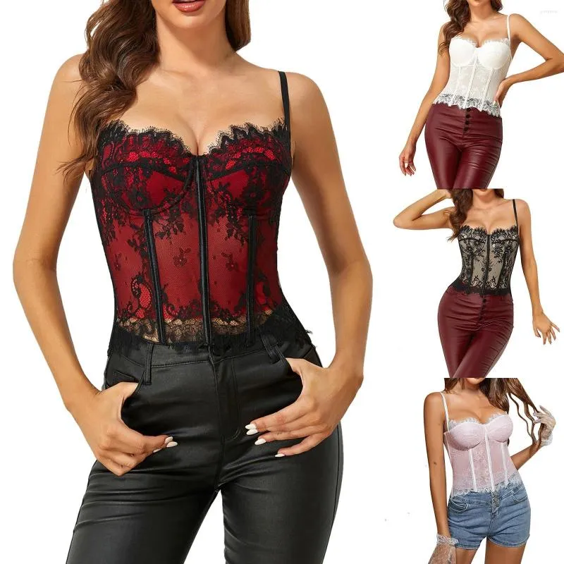 Shaperes femininas renda feminina Slim Sexy Moldando roupas de compactação Mulheres principais espartilhos