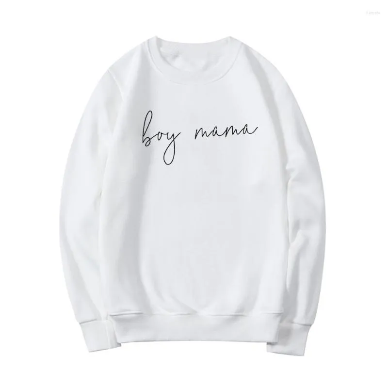 Kvinnors hoodies mödrar dag gåva pojke mamma topp kvinnor långärmad crewneck tröjor kvinnlig avslappnad droppa mama tröja