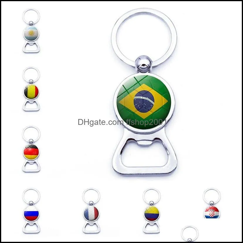 Porte Clés Drapeaux De Pays Football Avec Ouvre Bouteille De Bière Portable Porte  Clés Fans De Football Chaînes Mode Bijoux Drop Delivery Ot3Dg Du 1,54 €