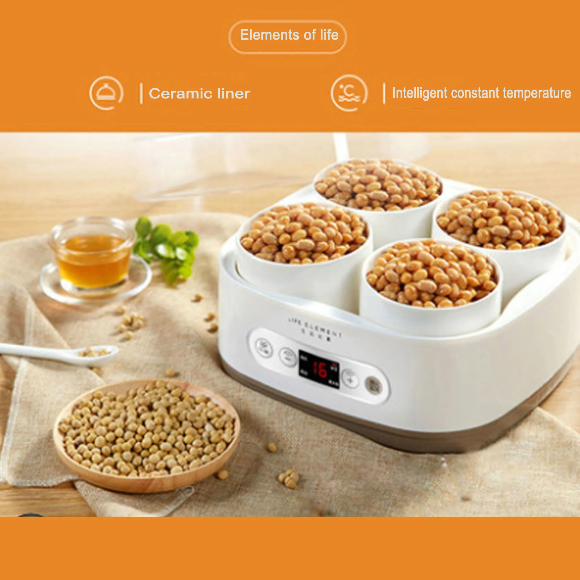 Automatic Natto Maker Stainless Steel Cups Yogurt Tempeh Pickled