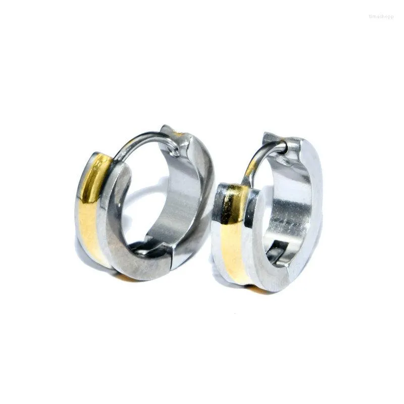 フープイヤリング卸売イヤリング用品製造高品質の金メッキ49mmステンレス鋼の女性のためのハギー