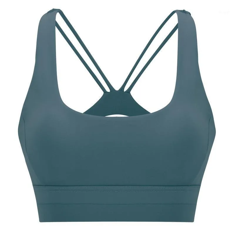 Roupas de ginástica esportes de sutiã Bras Bras Fitness Roupas de ginástica correndo de treino de treino respirável Treinamento de choque de roupas íntimas fêmeas acolchoadas