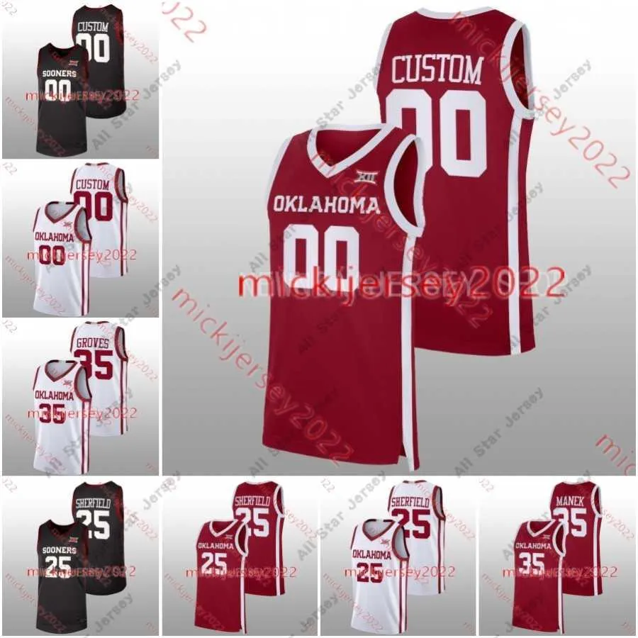 College Basketball Wears Mens Custom Oklahoma Sooners college Basketball Jersey Mark Redman Jason Bartlett Greg Dobbs 4 Joe Bamisile Bijan Cortes Sam Godwin Youth