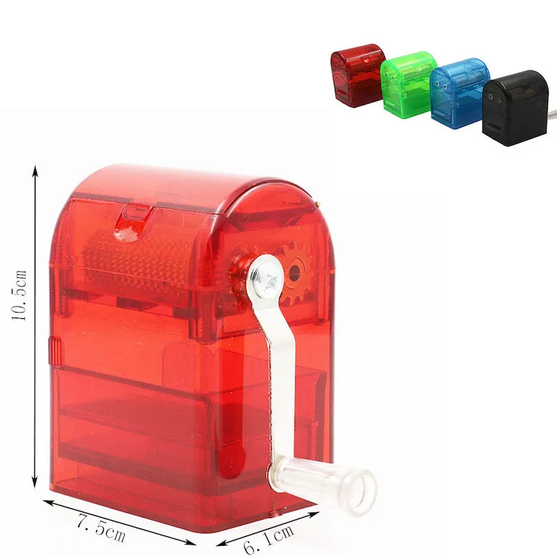 Hand Crank Metal Herb Grinder Durable Plastic Tobacco Grinders With