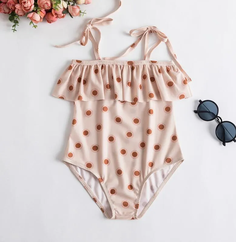 Toddler Girls One-Piecs Swimsuit For Kids Baby One Piece Imprimé Swimwear Bikini Bathing Costume Children Beachwear