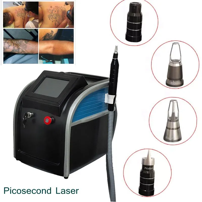 Laser picoseconde professionnel Portable Machine Yag laser détatouage peau de carbone noir poupée traitement équipement de beauté