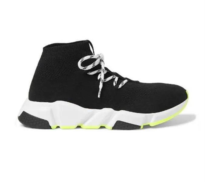 Top quality 2023 Casual Shoes Autumn boots Paris second generation sock shoes womens elastic cloth flat heel thick sole with high top ankle boot socks booties