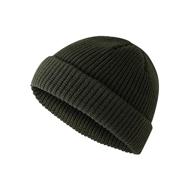 Berretti Beanie/Skull Caps Unisex 2023 Primavera Per Uomo Donna Cappelli senza tesa Hip Hop Zucchetto Strada Lavorato a maglia Acrilico Casual Solido Zucca Melone