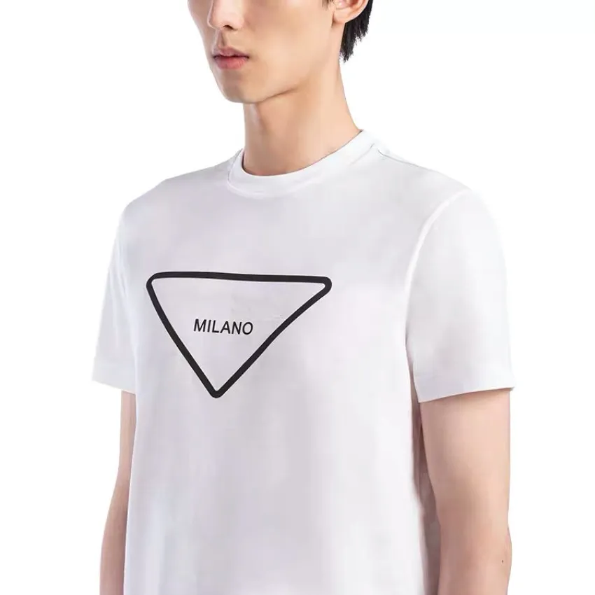 夏のデザイナーTシャツメン用半袖女性カジュアルトライアングルレター100コートンTシャツトップス品質服S-2xl