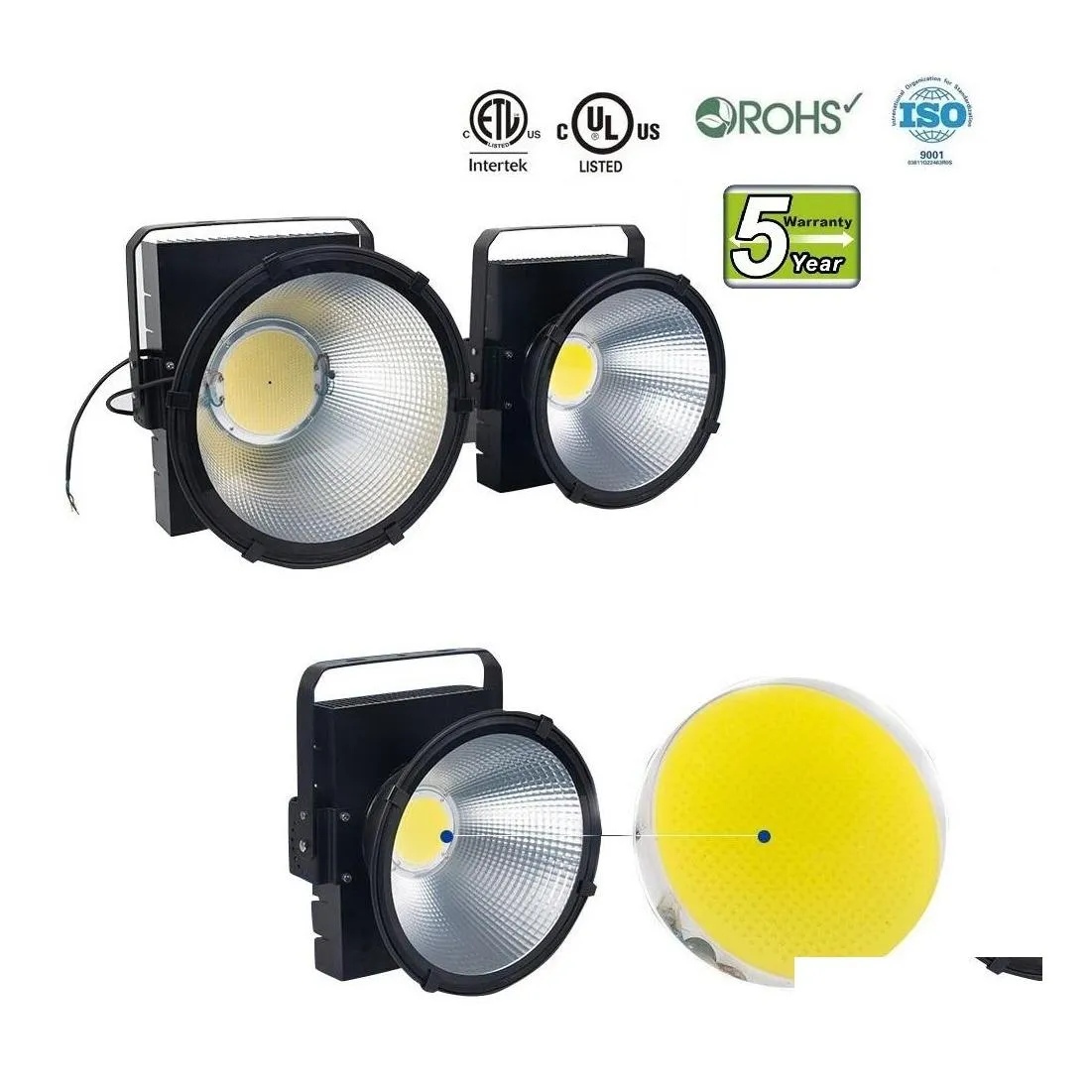 Reflektory 500 W 600 W 800W LED Pier Pier Basketball Stadium Football Field Golf Harbor Lotnisko Oświetlenie Oświetlenie Outdorek IP65 Wysoka Zatoka OTEC0