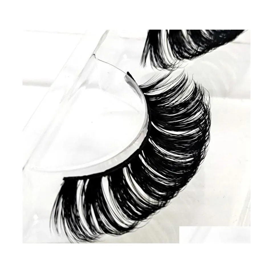 False Eyelashes 10Pairs D Curl Lashes Mink 2030Mm Fluffy Wholesale Dramatic 3D Eyelash Strip Thick Lash Vendors Beauty Drop Delivery Dhxpl