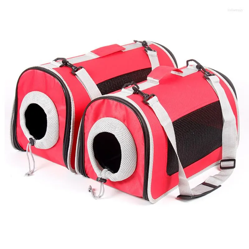 Housses de siège de voiture pour chien sac de voyage pour animaux de compagnie sacs de transport pour chiot chats grande capacité transporteur de chiens respirant Portable sac à main épaule