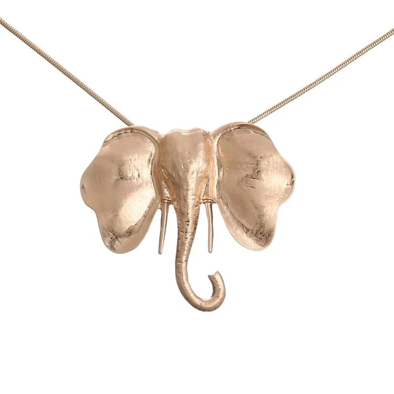 Anhänger Halsketten Trend Lange Halsketten Halskette Für Frauen Kpop Elefant Suspension Goth Kostüm Schmuck Zubehör ThingsPendant