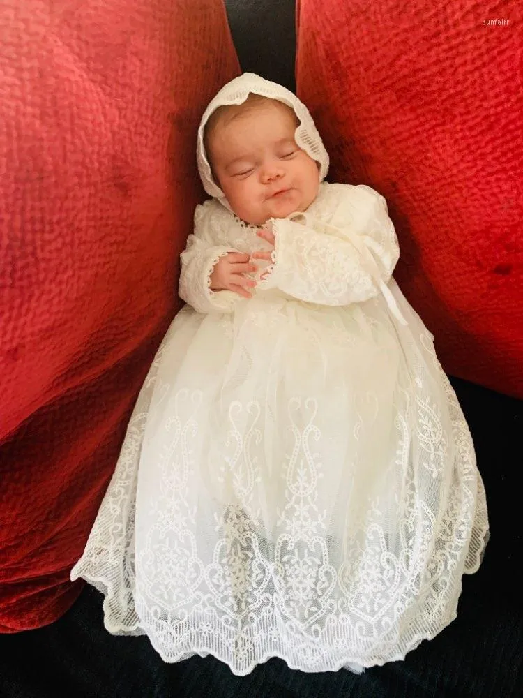 Girl Dresses Vintage Baby Dress Baptism For Girls 1st Year Birthday Party Wedding Christening Infant Clothing Bebes