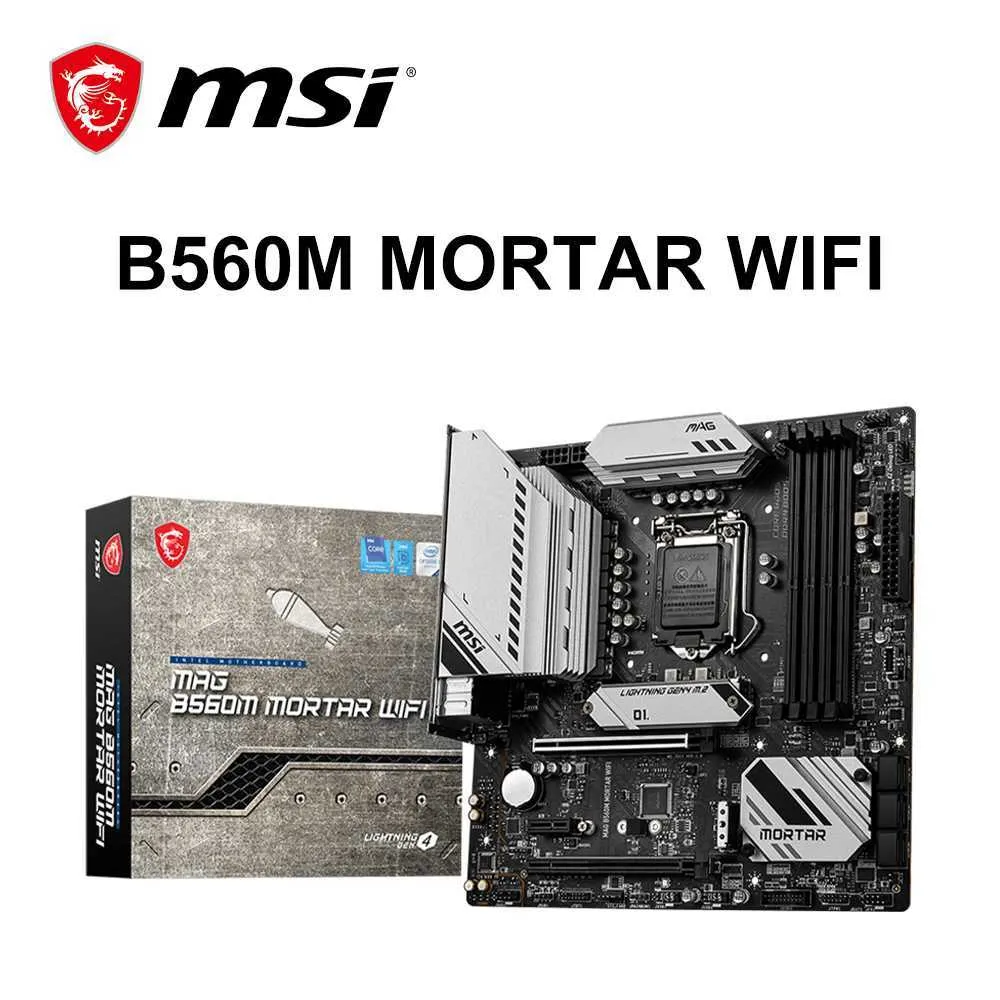 MSI B560M MORTAR WIFI H61 Motherboard Supported Processor With LGA