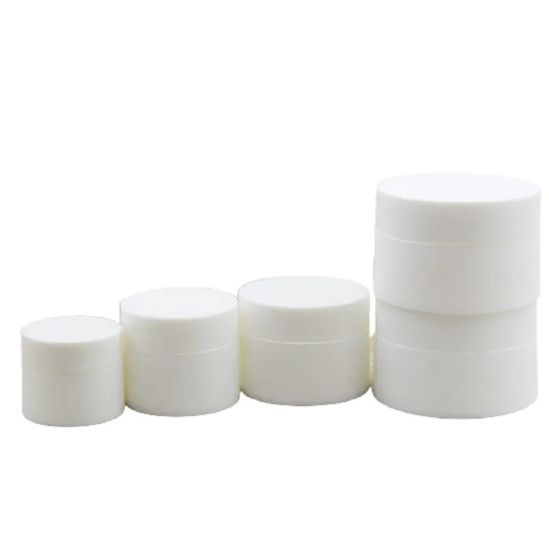 10g 20g 30g 50g Paketleme Boş Plastik Şişe Beyaz Renk Krem Kavanoz Taşınabilir Doldurulabilir Kozmetik Ambalaj Konteyneri