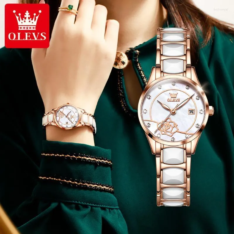 Avanadores de pulso elegante elegante quartzo assiste senhoras criativas femininas femininas relógio feminino Relógio feminino Montre femmewristwatc