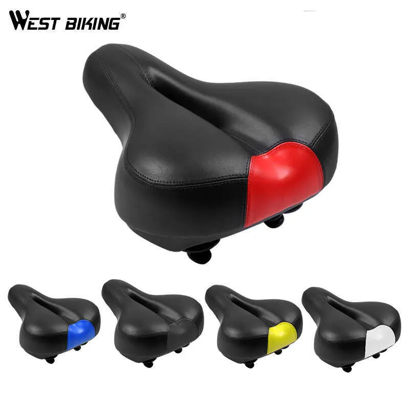 S KIKROWA West Soft Bicycle Black MTB pusta oddychanie fotele rowerowe pokrywa wysokiej jakości sattel Shorkproof Cycling Saddle Rurce 0130