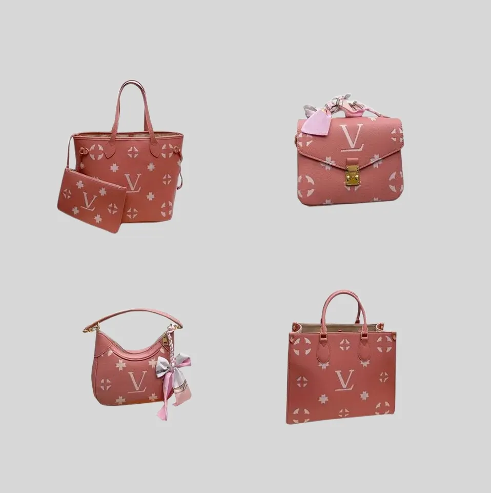 Bolsa Fashion Never Bolsa de compras de ombro clássica bolsa feminina de designer Bolsa de couro de luxo para uso externo carteira MM Conjunto de 2 peças para mulheres Bolsas de mão M46329