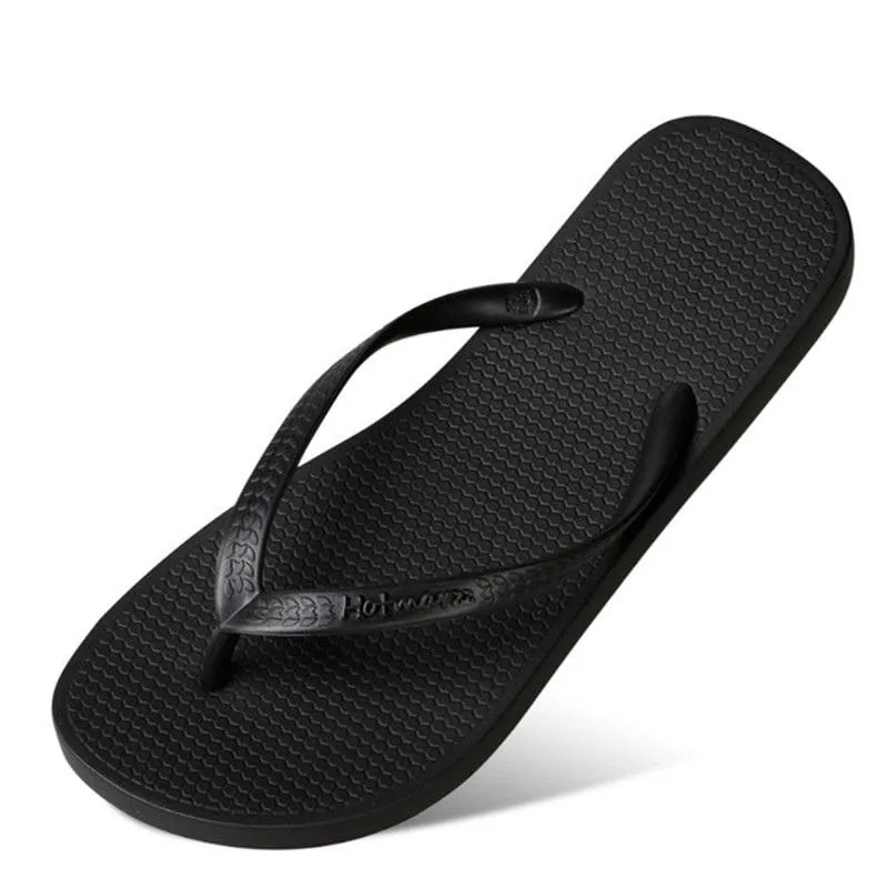 Tofflor kvinnor smala flip flops sommar strand sandaler gummi designer skor varumärke glider hem dusch