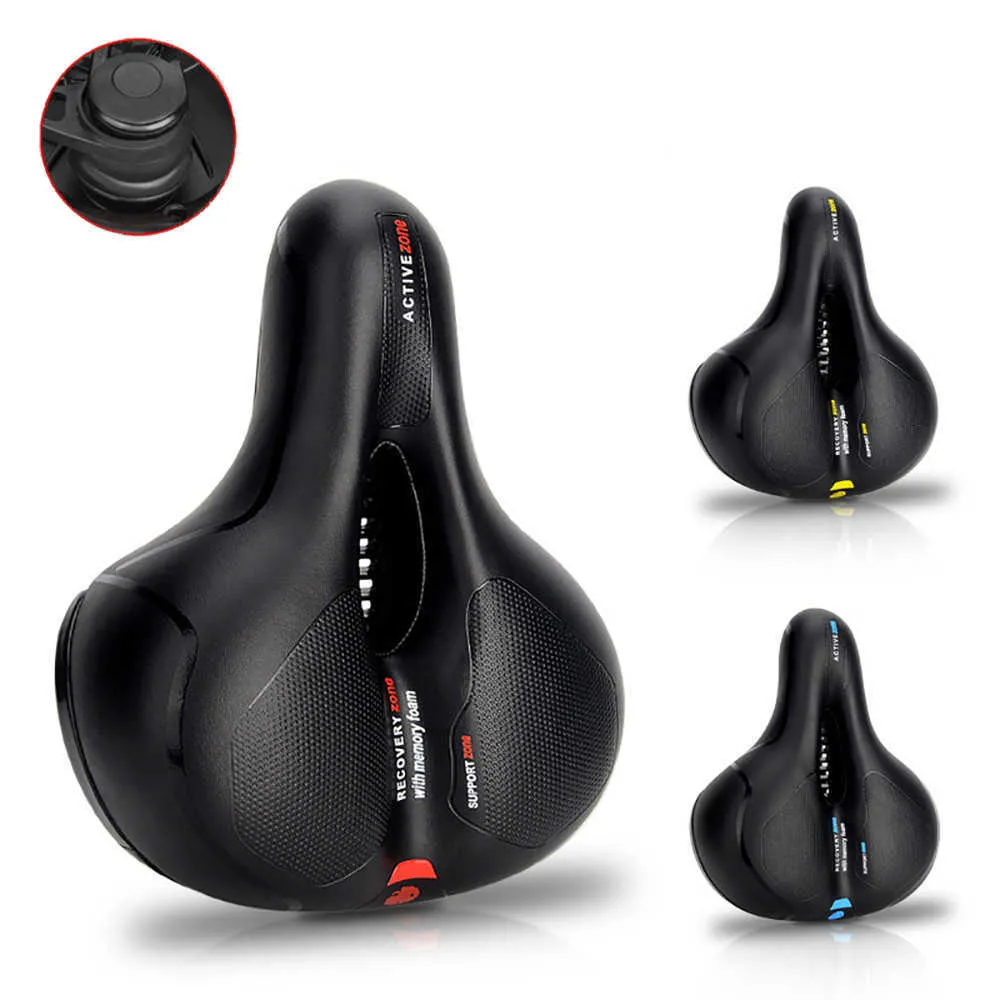 S MTB Mountain Men Women Comfortabel Big Butt Bycle Seat Shock Absorberen Bruiden Road Cycling Saddle Bike Accessories 0130