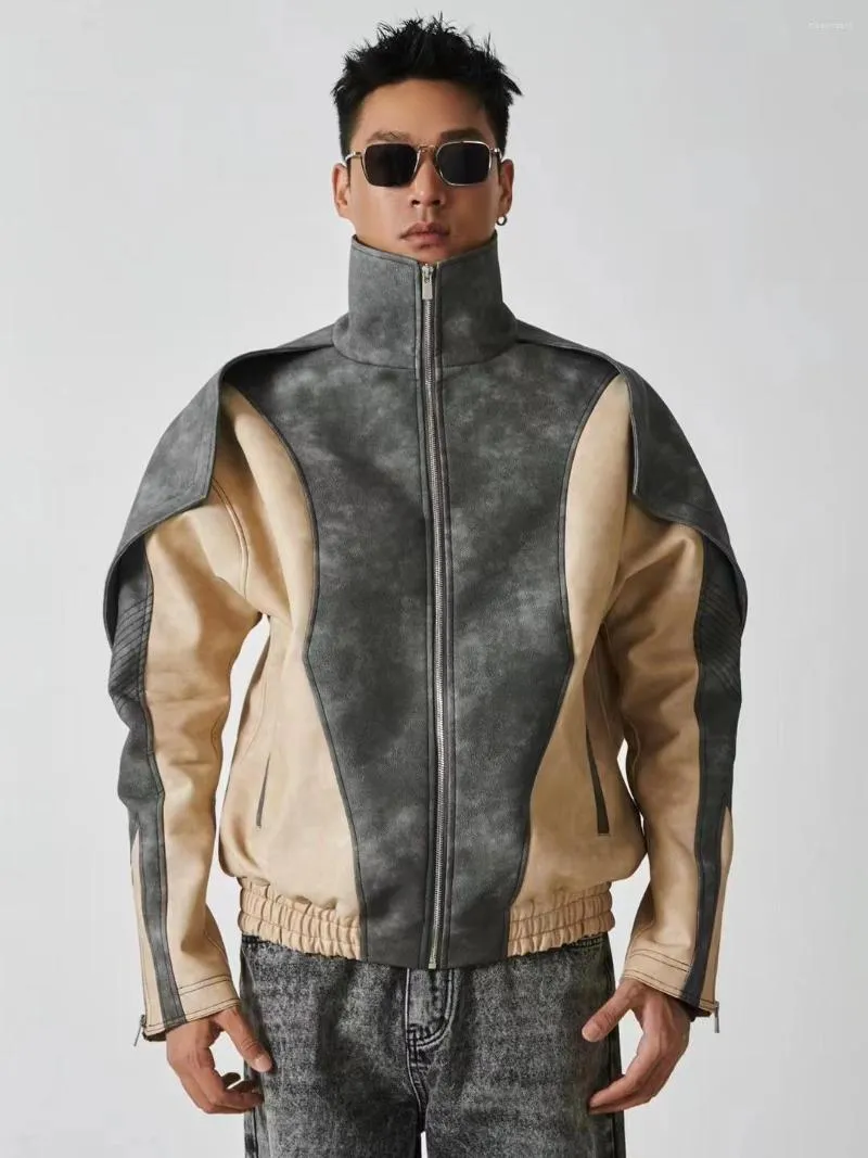 Heren Jackets SF0342 Fashion Men's Coats 2023 Runway Luxury European Design Party Style kleding