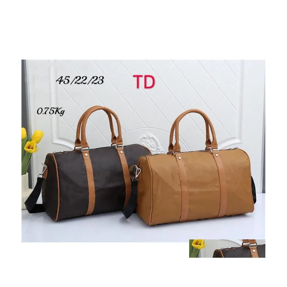 Duffel Bags Women Designers Travel Bag Cute Leathing Muds Men Lage Sumbag Duffle Shoder Crossbody Travels Handba dhii5