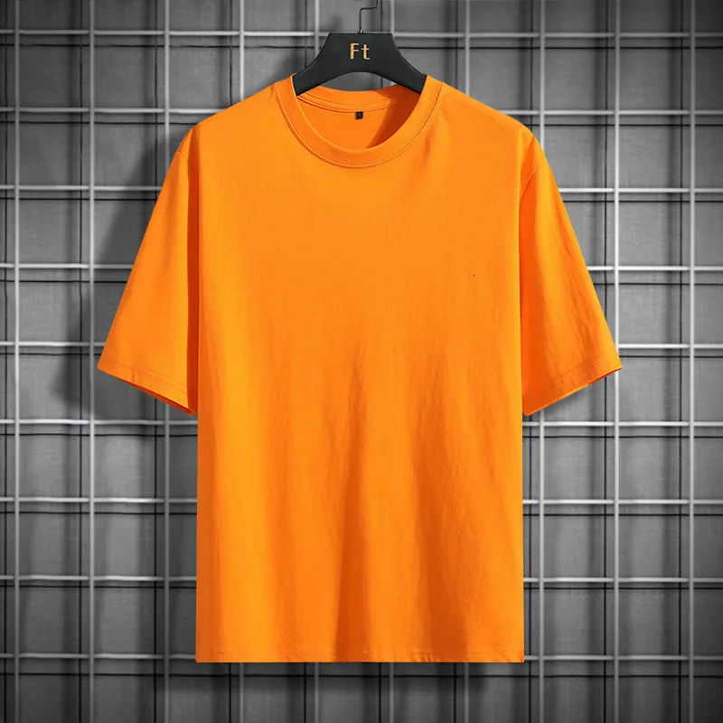 Mäns casual skjortor ren bomull kort ärm sommar mode lös fast färg halva topp 230130