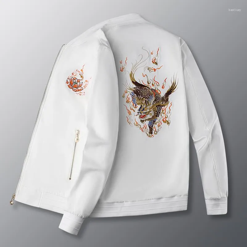 Men's Jackets China Fashion Coat 2023 Men Winter Clothing Y2k Down Clothes Baseball Casual Plus Size Long Sleeve Embroidery Streetwear