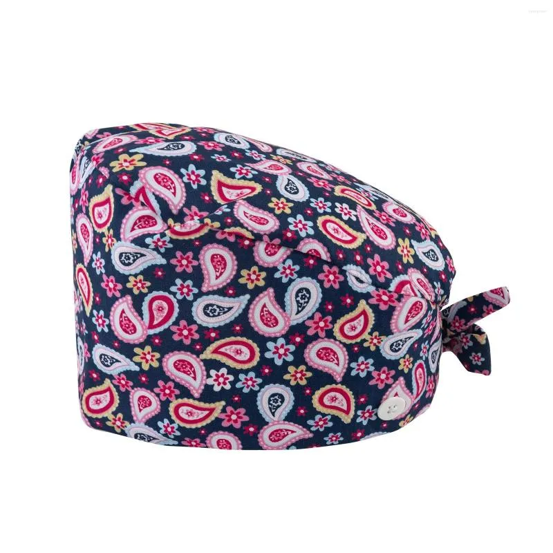 Boinas de design de moda impressão de chapéu floral multicolor ajustável com banda de suportes Caps de proteção de orelha-orelha acessórios