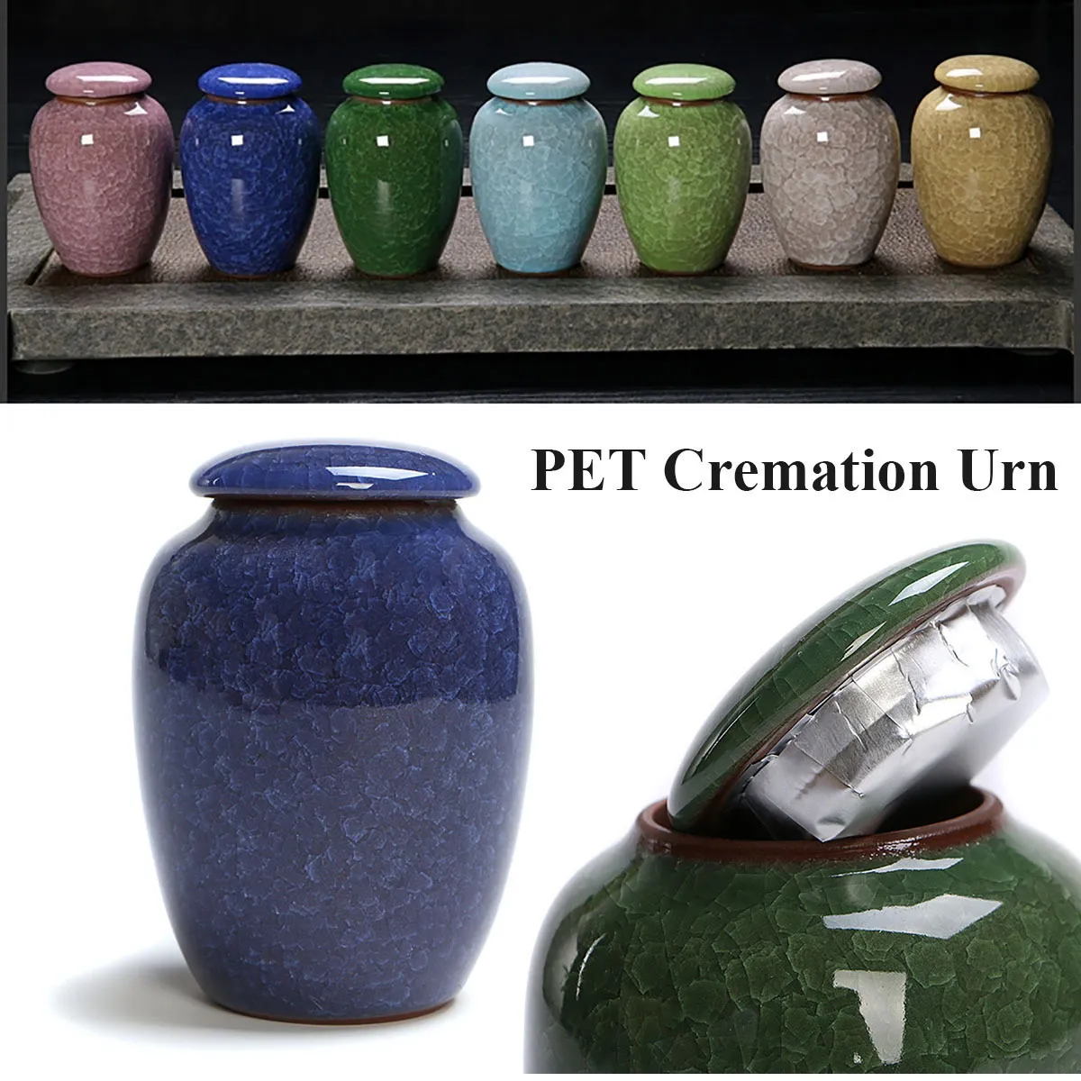 Chinese Style Products Pet Urn Bird Dog Urns Cremation Caskets Funeral Vase Cat Ash For Human Ashes Made Ceramics Hand Painted 230130