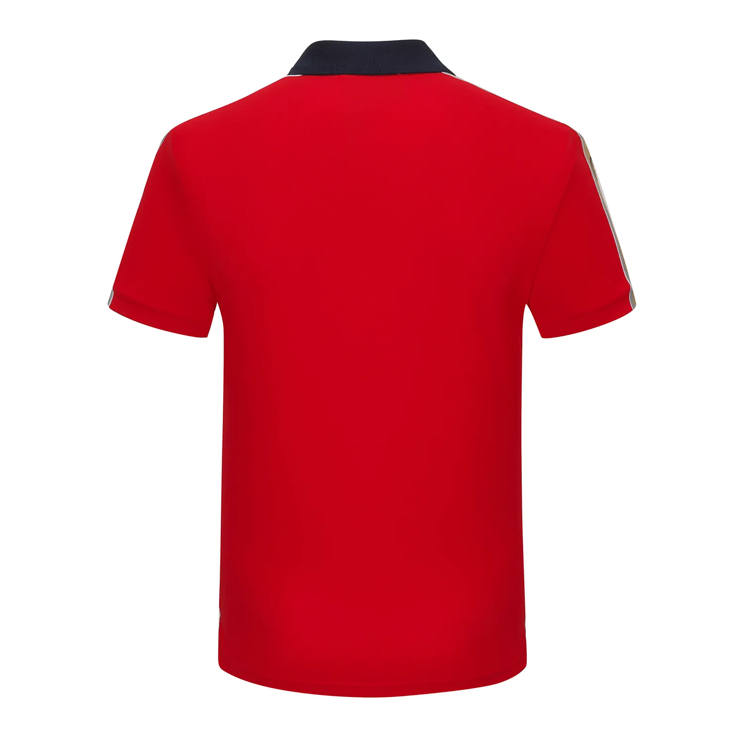 2023 Summer Designer Polos pour hommes Chemises de luxe pour femmes col de couleur à rayures sur le devant TShirts Broderie Lettre T-shirt imprimé Poloshirt décontracté 4 Couleurs rouge