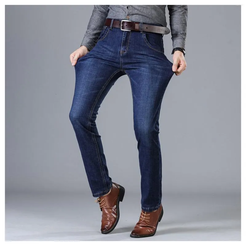 Jeans pour hommes Pantalons pour hommes Pantalons Slim Fits Warm Slims Stretchy Stylish For Winter Autumn