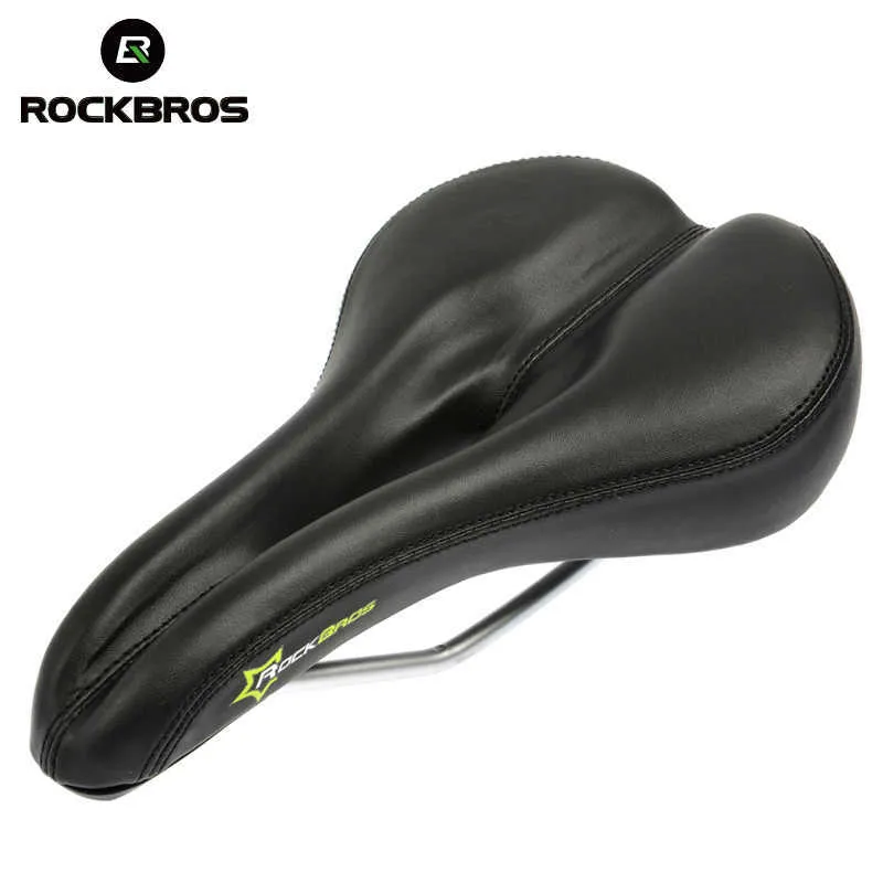 ROCKBROS Sella per bicicletta Ciclismo Mountain Road MTB Sella in acciaio morbido Sedili cavi Selle Accessori per bici 0130