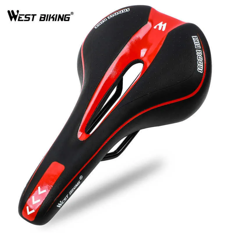 S West Biking Bicycle MTB Mountain Road Road Saddle快適なクッションSile Skid-Proof Leatherサイクリングフロントシートマット0130