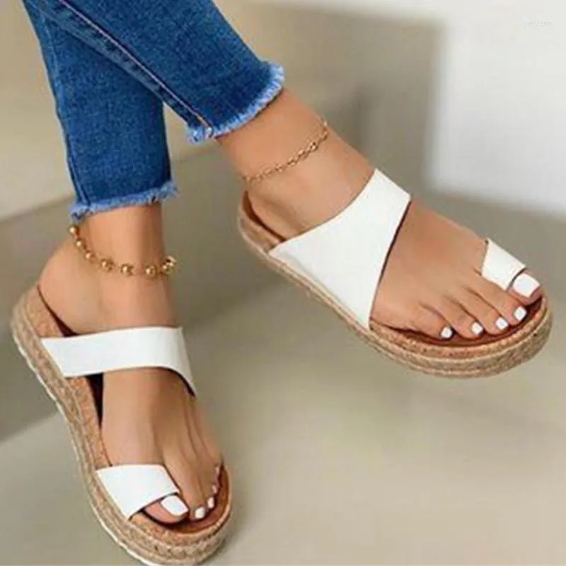 Sandals Fashion Casual Everyday Platform Open Toe Slip-on Beach Slipper Comfort Roman Shoes Large Size Chinelo Feminino