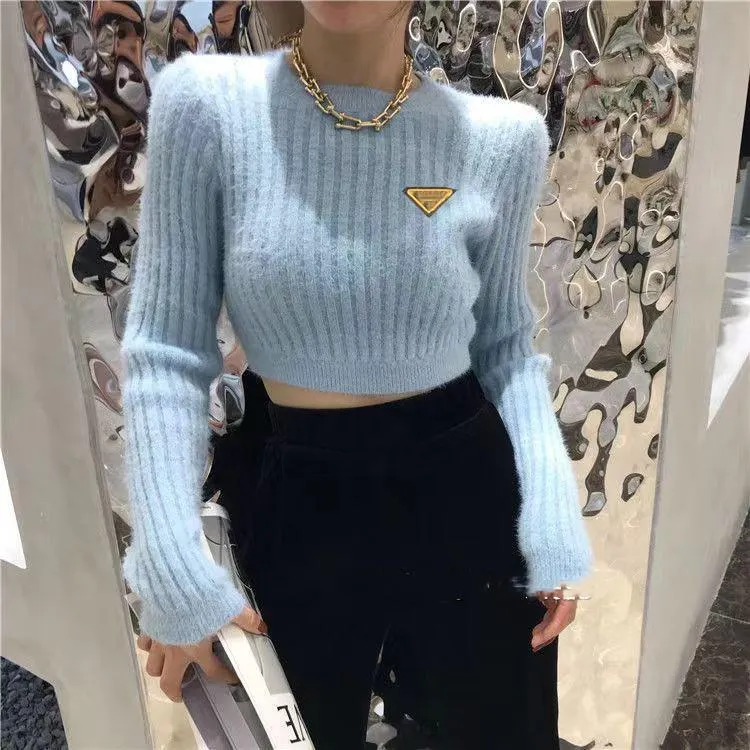 Designer Women Coat Brei T -stukken High Neck Turtleneck Fashion Sweater Blouse Shirts Dames Tops Lady Slim -jumpers
