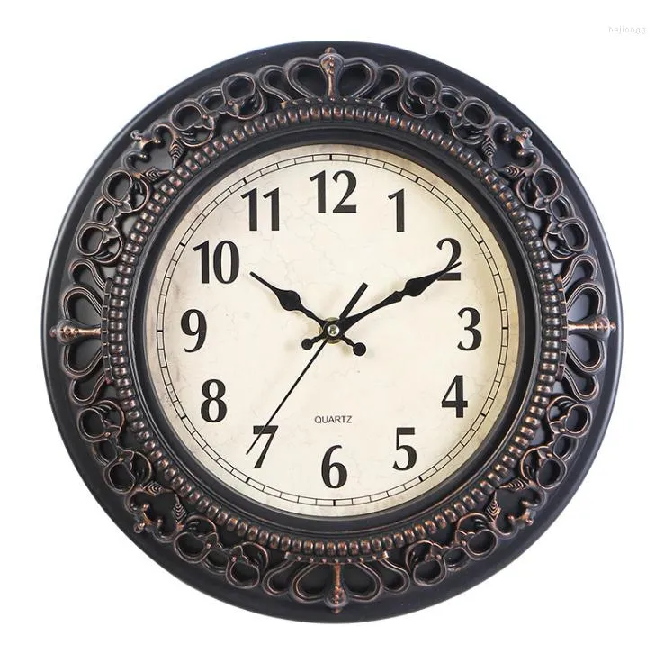 Wall Clocks Bedroom Clock Retro 10 Inch European Furniture Living Room Creative